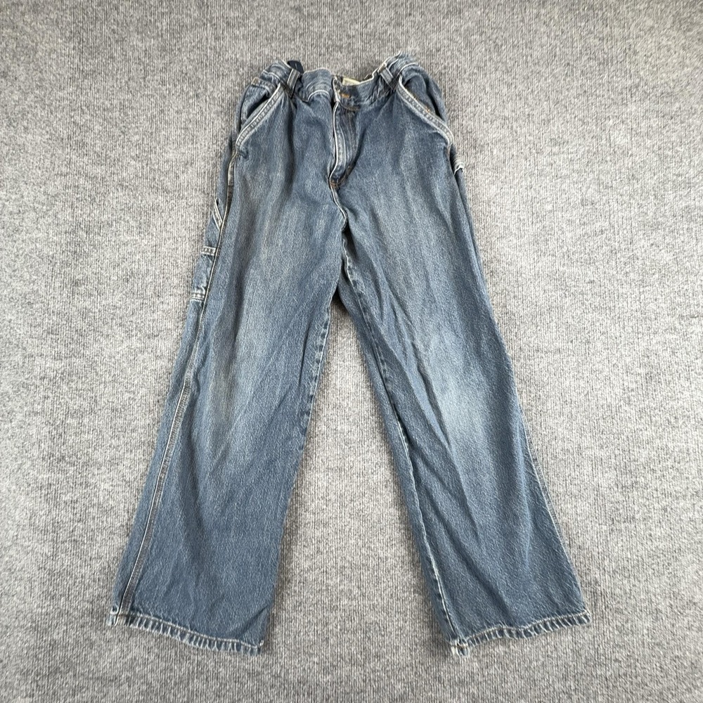 VTG Y2K Faded Glory Jeans Boys 16 Husky Blue‎ Relaxed Straight 29x26 Pull On